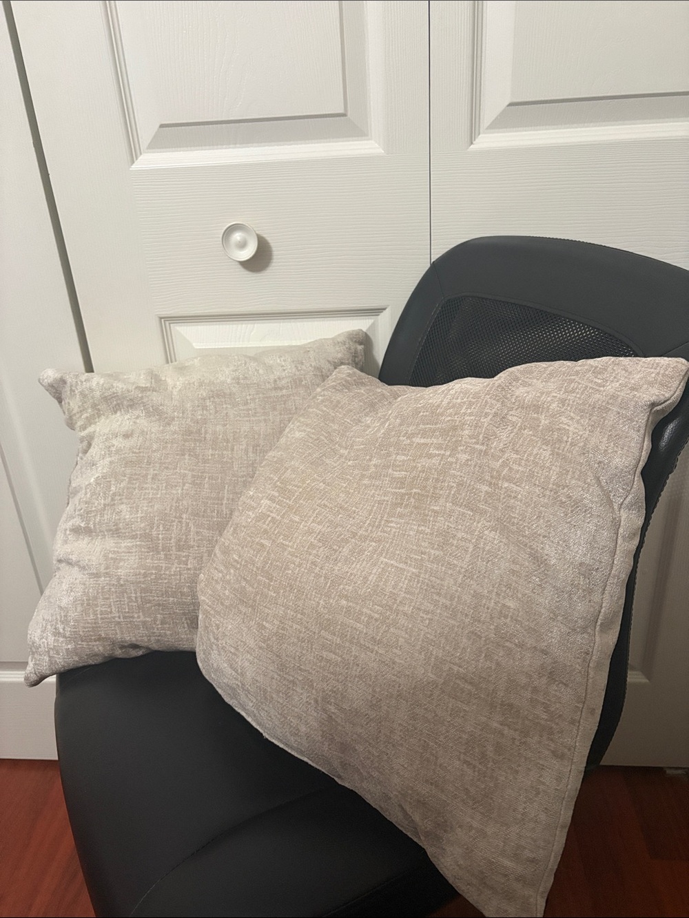 Neutral Textured Decorative Throw Pillow Pair - Light Beige